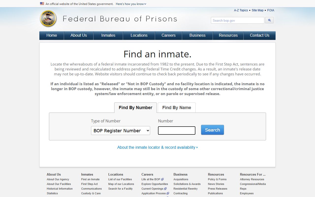 Berkeley County Circuit Court related Federal Bureau of Prisons inmate locator