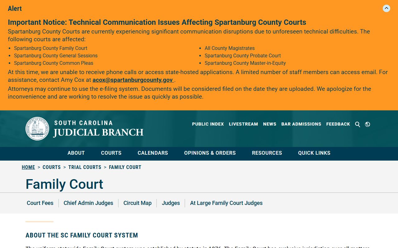 Berkeley County court records Family Court access