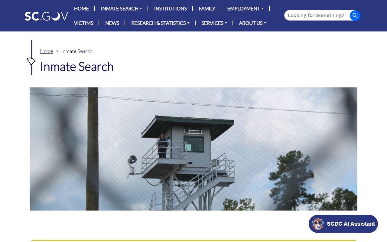 Berkeley County inmate records fallback through South Carolina Department of Corrections