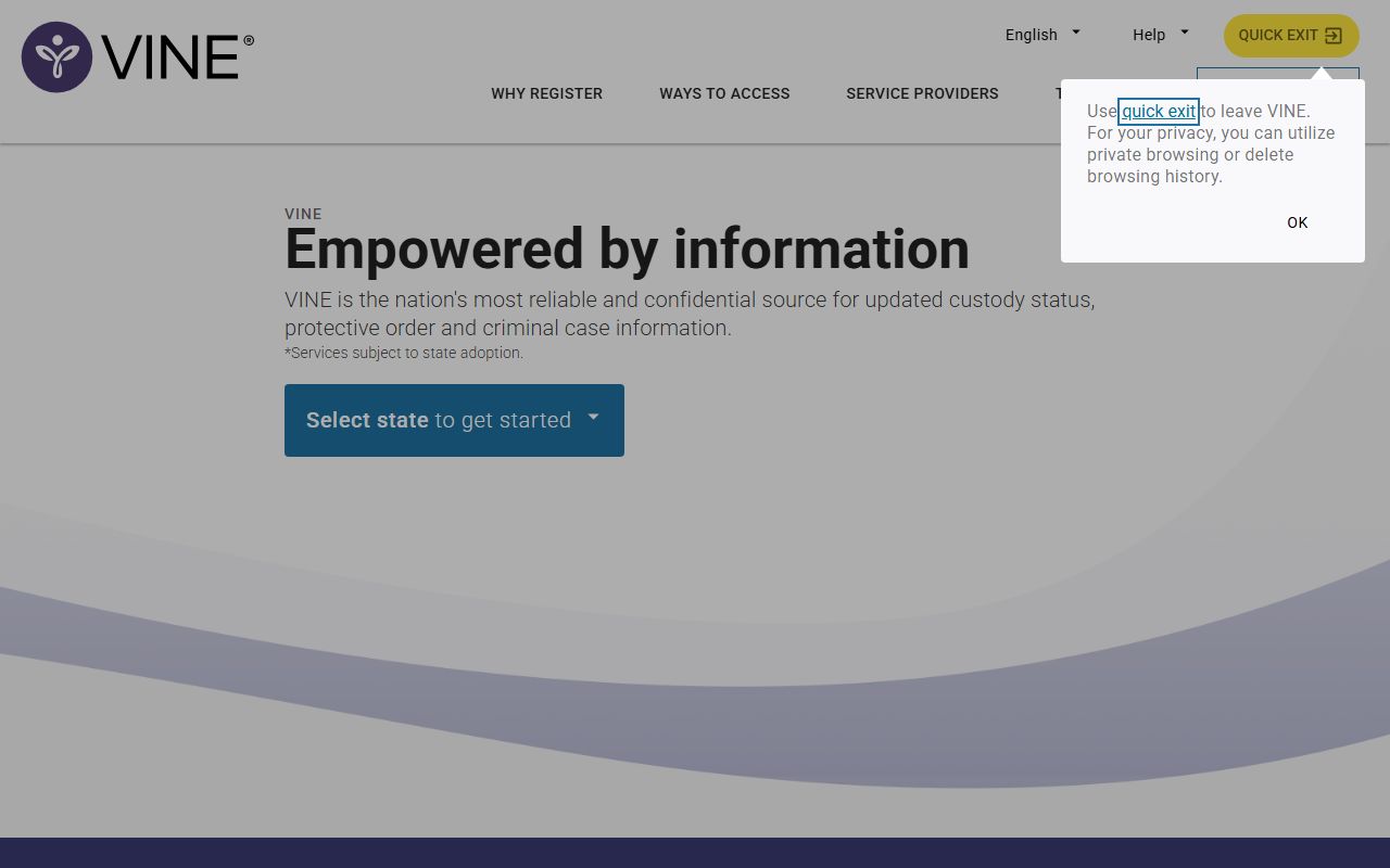 Berkeley County inmate records and VINELink custody notification system